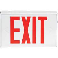 Exit Sign, LED, Battery Operated/Hardwired, 12-1/5" L x 7-1/2" W, English Northern Industrial Supply Inc.