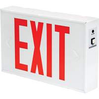 Exit Sign, LED, Battery Operated/Hardwired, 12-1/5" L x 7-1/2" W, English Northern Industrial Supply Inc.