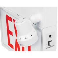 Exit Sign with Security Lights, LED, Battery Operated/Hardwired, 12-1/10" L x 11" W, English Northern Industrial Supply Inc.