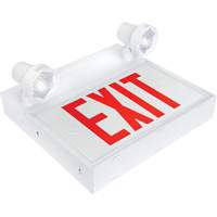 Exit Sign with Security Lights, LED, Battery Operated/Hardwired, 12-1/10" L x 11" W, English Northern Industrial Supply Inc.