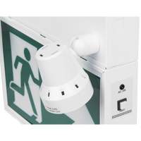 Running Man Sign with Security Lights, LED, Battery Operated/Hardwired, 12-1/10" L x 11" W, Pictogram Northern Industrial Supply Inc.