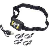 Headlamp, LED, 350 Lumens, 2 Hrs. Run Time, Rechargeable Batteries Northern Industrial Supply Inc.