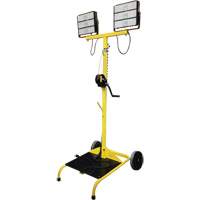 Chariot &agrave; lampe Beacon978 avec treuil, DEL, 150 W, 22500 lumens, Boîtier en Aluminium Northern Industrial Supply Inc.