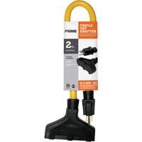 Triple Tap Adapter, Outdoor, STW, 12/3 AWG, 15 A, 3 Outlet(s), 2' Northern Industrial Supply Inc.