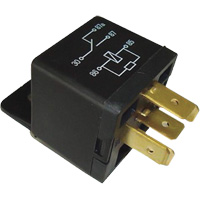 Mini relais unipolaire &agrave; une direction avec r&eacute;sistance, Prise, 40 A, 12 V Northern Industrial Supply Inc.