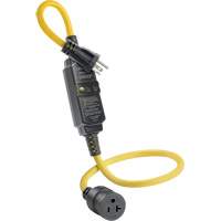 GFCI Cord Set with Automatic Reset, 120 V, 20 A, 3' Cord Northern Industrial Supply Inc.