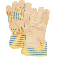 Fitters Patch Palm Gloves, Large, Grain Cowhide Palm, Cotton Inner Lining Northern Industrial Supply Inc.